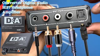 Download lagu 🔥 Converter Digital to Analog 🔥 Aux, SPDIF, RCA, Coaxial 🔥 HiFi Amplifier - Unboxing   Review mp3