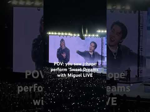 J-HOPE WITH MIGUEL &lsquo;SWEET DREAMS&rsquo; LIVE LA DAY 1 4.4.25 #bts #jhope #short #shorts #btsarmy #hobi