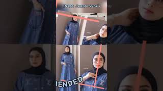Download lagu Dress Jeans Syar'i Wanita ☝#dress#denim#bajukondangan#Nayy.Storeid mp3