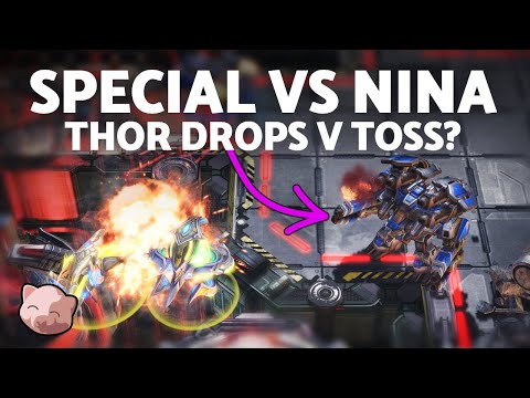 Special's THOR DROPS vs Nina's Protoss | PiG's Streamer Tournament (Bo3 TvP) - StarCraft 2
