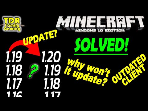 HOW TO UPDATE MINECRAFT WIN10/BEDROCK ON PC (Could Not Connect: Outdated Client)
