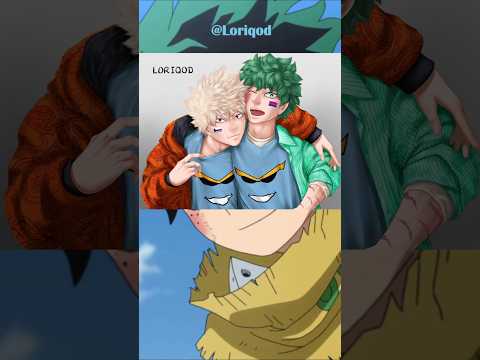 BakuDeku Art | Matching All Might T-Shirts [3/26] #bkdkpride #bkdkmatchingoutfit #bakudekufanart
