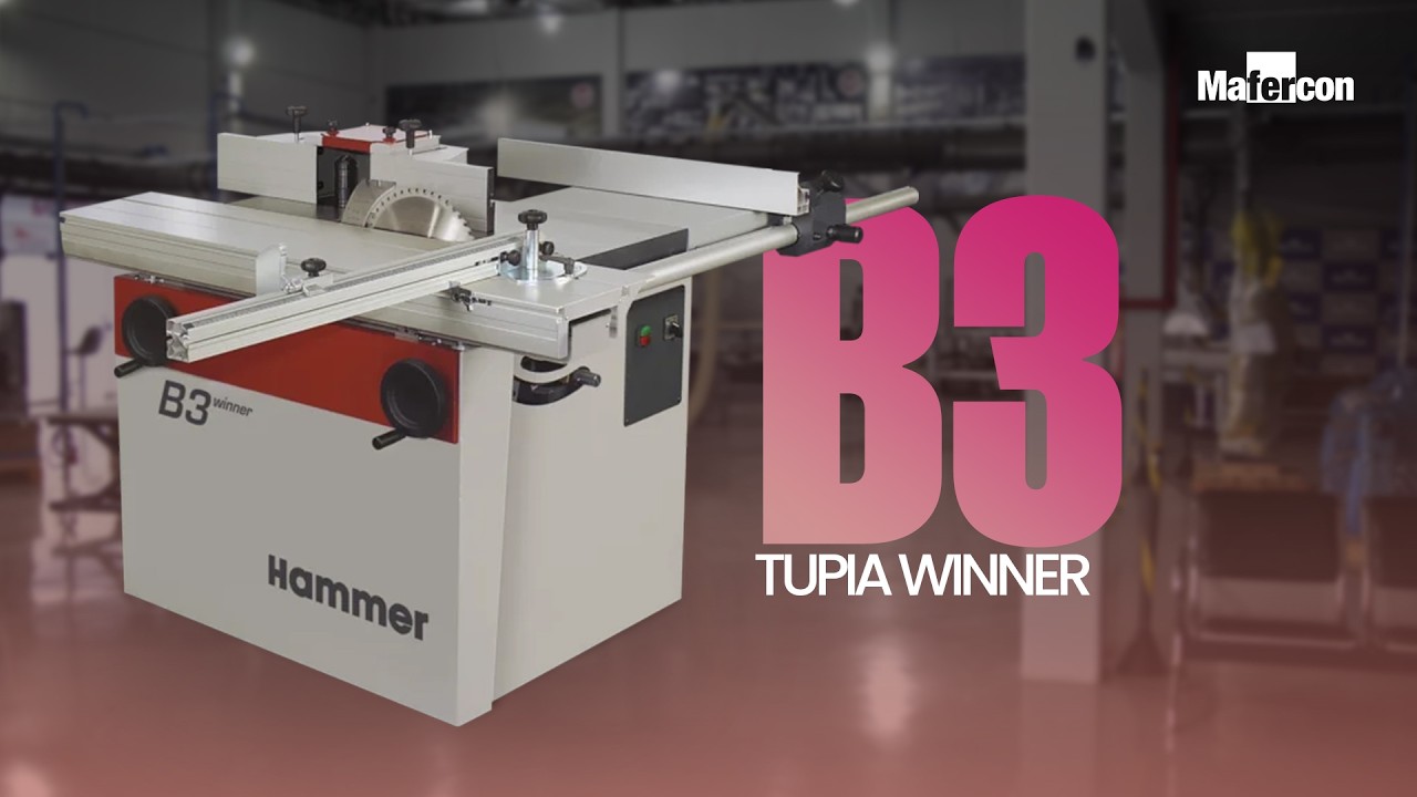 Vídeo do produto Máquina Combinada 2 Funções Hammer B3 Basic - Mesa 800 mm