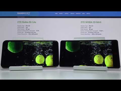 Display Comparioson ZTE Nubia N1 Lite vs ZTE Nubia Z9 Max | Screen Quality Test