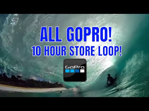 ALL GOPRO: 10 HOUR STORE LOOP SURFING BODYBOARDING AND SHOREBREAK🌊