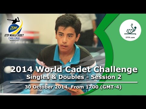 2014 ITTF World Cadet Challenge – Singles Groups and Doubles – Session 2