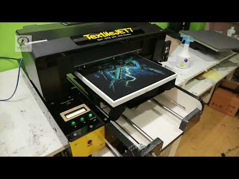 เครื่องปริ้นเสื้อ สกรีนเสื้อสีเข้ม DTG พิมพ์ตรงลงบนเสื้อสีเข้ม-สีอ่อน | TX7