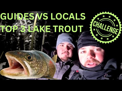 Fishing Guides VS Locals (TOP 3 LAKE TROUT) #icefishing