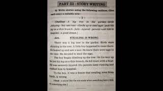 Story Writing | Stealing Is Wrong | English Writing Skills | Let's Learn grammar