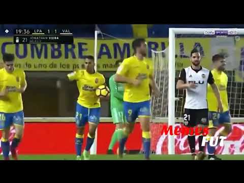 Gol de Jonathan Viera en el UD Las Palmas 2 Valencia CF 1 | beIN LaLiga Miguel Angel Roman | 2018
