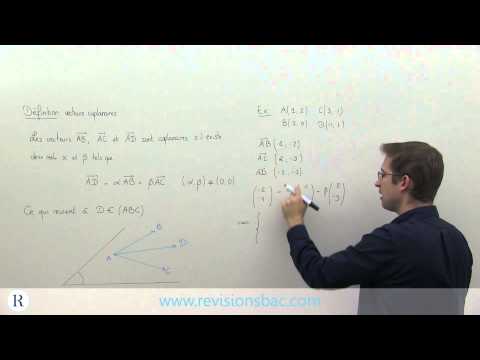 [RévisionsBac.com] - Vecteurs coplanaires