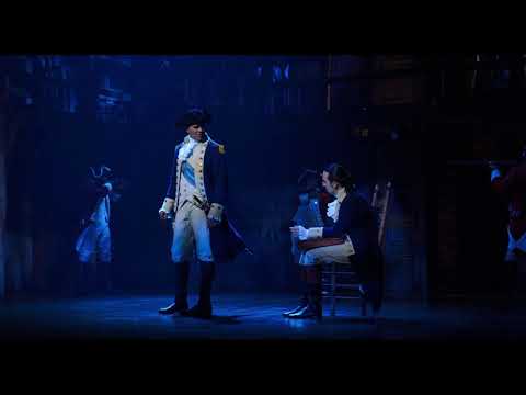 Screenshot from Stay Alive lyrics video by Original Broadway Cast of Hamilton