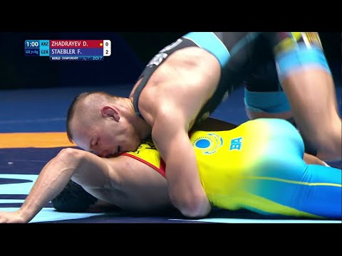 GOLD GR - 71 kg: F. STAEBLER (GER) df. D. ZHADRAYEV (KAZ) by VPO1, 8-3