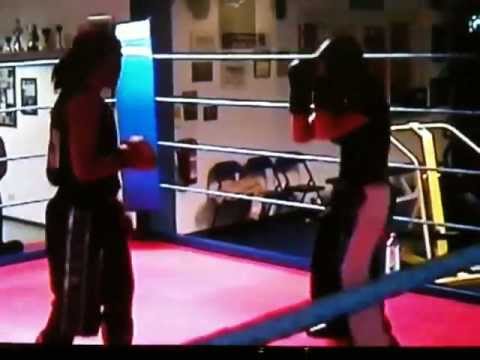 Kickboxen Tina Schüssler fight with police KO Boxen in den PM7 Studios
