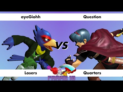 Frame 10 Melee Singles | ayeGiohh vs Question | Losers Quarters
