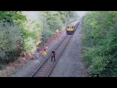 One Second Changed Everything | Train Accident Caught on Camera