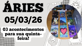 ÁRIES ♈ 05/03/26 Alguém vai precisar do apoio da família 🫂