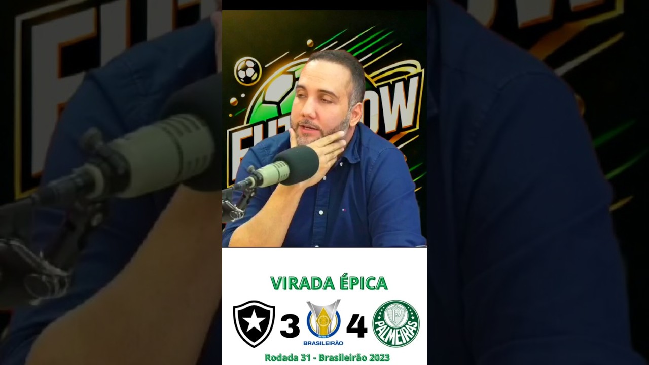 Jorge Iggor conta o que sentiu narrando a virada  do Palmeiras sobre o Botafogo no Brasileirão 2023.