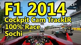 preview picture of video 'F1 2014 Gameplay PC : Cockpit Cam TrackIR5 100% Race Sochi 1080p HD'