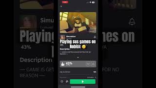 Download lagu Playing sus games on Roblox 🤨 #funny #shorts #trending #fyp #viralshorts #memes #roblox #sus #weird mp3