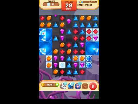 Jewel Match King Level 370 - Walkthrough ( No Booster )