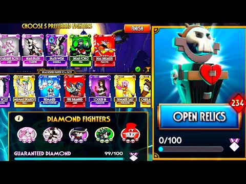 Opening 200 Relics to Test the New Drop Rate – Skullgirls Mobile