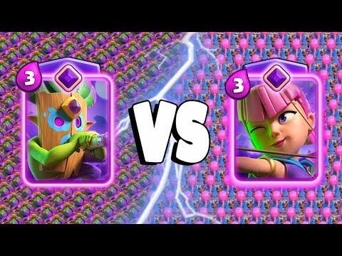 EVOLVED DART GOBLIN vs EVOLVED ARCHERS - Clash Royale Challenge
