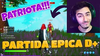 EU JOGUEI FORTNITE COM O @Patriota  | Gameplay em Português | @Patriota