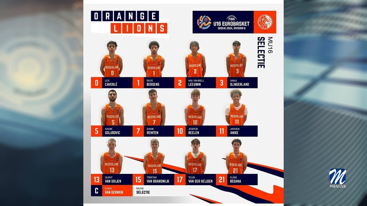 Tristan Van Brandwijk diputa el Eurobasket U.16 con Holanda
