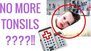 BIGGY GETS HIS TONSILS OUT VLOG || Sabre Norris