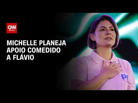 Eleições 2026: Michelle planeja apoio comedido a Flávio | BASTIDORES CNN