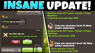 NEW CLAN PERKS, CHAT TAGS, and WAR TOOL | UPDATE Sneak Peek 1 (Clash of Clans)