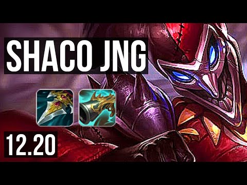SHACO vs KINDRED (JNG) | 8/0/9, Rank 4 Shaco, Legendary, 300+ games | KR Master | 12.20