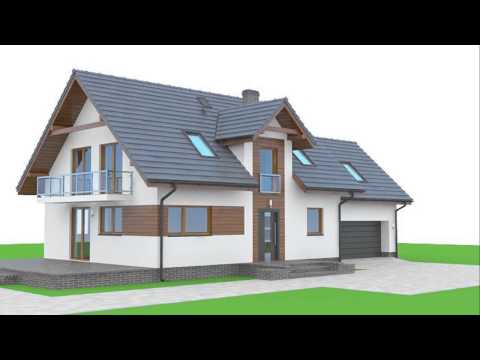 Projekt domu Jaworze 37 - Wizualizacja 3D