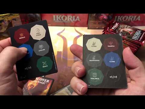 Ikoria Lair of Behemoths Bundle unboxing all 10 booster packs opened and shown Magic the Gathering