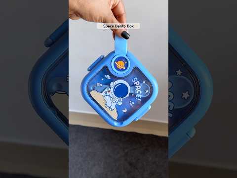 Mini Space Bento Lunch Box 🎀🌷✨#bentobox #lunchbox #lunch #bento #space #blue #schoolsupplies