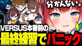 VERSUS最後の練習でキラーをプレイするもパニックになる赤見かるび【赤見かるび切り抜き じゃすぱー バニラ 天月 きなこ DbD】