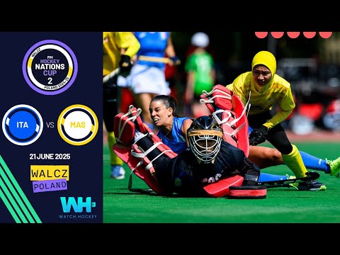 FIH Hockey Women's Nations Cup 2 2024-25 Highlights: Italy vs Malaysia | Match 14