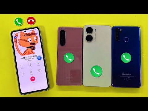 OPPO Flip Calling On Sony Xperia 5, Blackview A80 Pro, Vivo Y16 / Incoming & Outgoing Call 