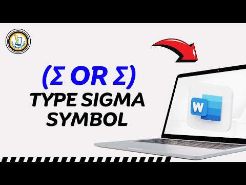 How to Type Sigma Symbol in Microsoft Word | (Σ or σ)