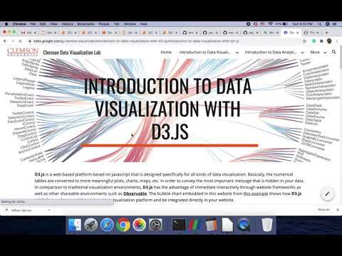 Introduction to data visualization with D3.js and its development environment