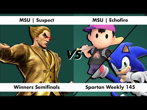 Spartan Weeklies 145 - MSU | Suspect (Kazuya) vs MSU | Echofire (Ness/Sonic) - Winner's Semifinals