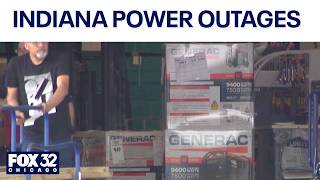 People in Indiana wait for hours for gas, generators after power outages from severe storms