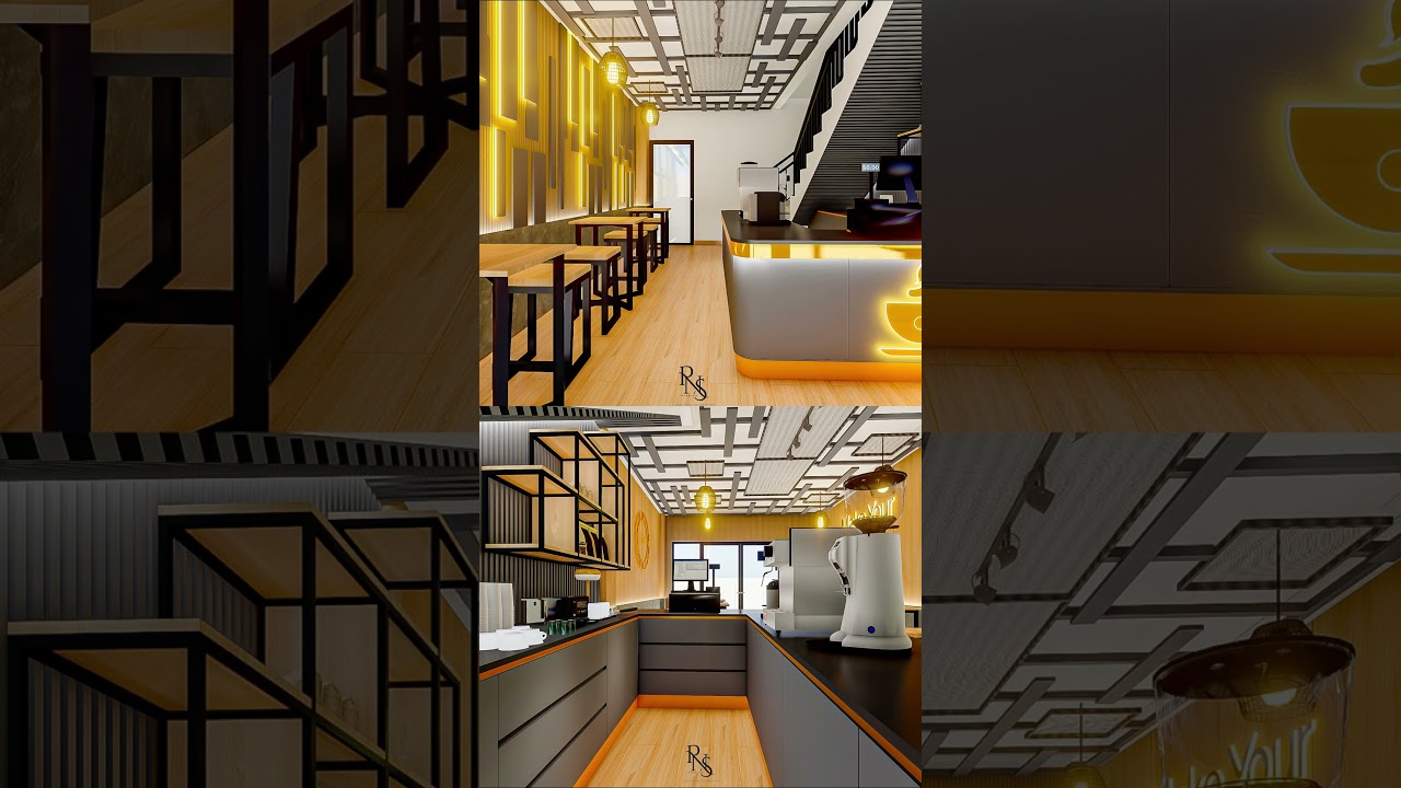 Desain Cafe Kekinian !! industrial & Minimalis