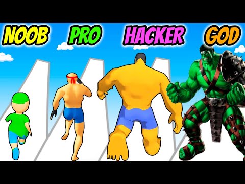Upgrade Run 3D - NOOB vs PRO vs HACKER vs GOD