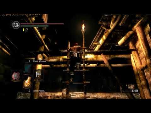 How to get the item under the monster in Blighttown