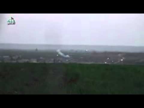 استهداف أحد أبنية حاجز الحماميات بصاروخ كاتيوشا من قبل لواء الفاتحين