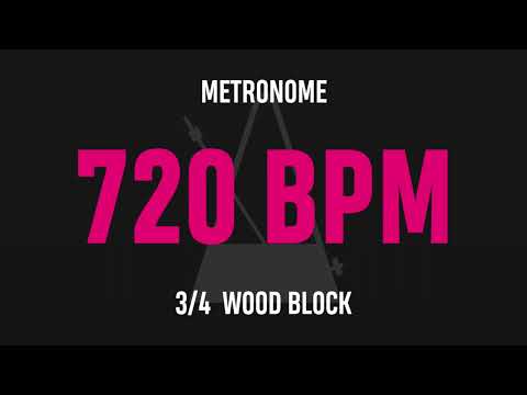 720 BPM 3/4 - Best Metronome (Sound : Wood block)