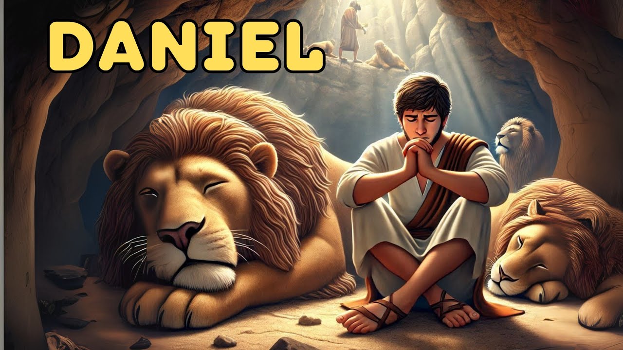História BÍBLICA - DANIEL NA COVA DOS LEÕES 🦁 (Desenho Infantil)