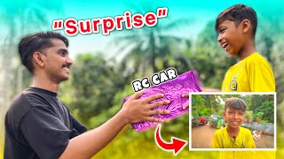 Ikhlas ന് ഒരു Surprise GIFT💥 പാവം പുതിയ Rc car കാണാൻ വന്നതാ😅 | Surprised him with a RC car